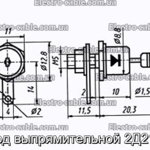 Диод выпрямительной 2Д210В - фотография № 1.