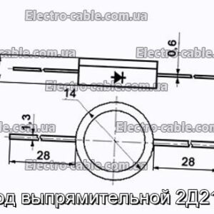 Диод выпрямительной 2Д213А - фотография № 1.