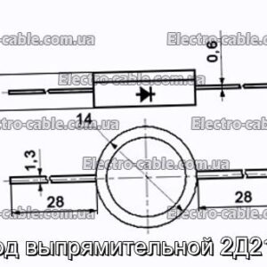 Діод випрямної 2Д213В - фотографія №1.