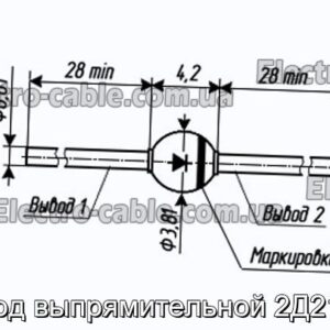 Діод випрямляючої 2Д215Г - фотографія №1.