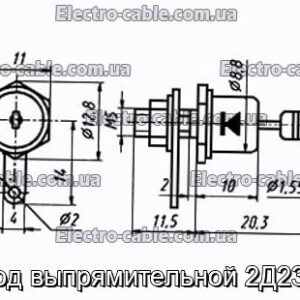 Діод випрямлявої 2Д230А - фотографія №1.