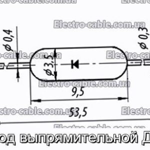 Диод выпрямительной Д9Д - фотография № 1.