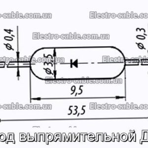 Диод выпрямительной Д9Е - фотография № 1.