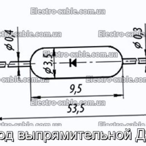 Диод выпрямительной Д9Ж - фотография № 1.