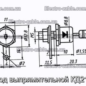 Диод выпрямительной КД210Г - фотография № 1.