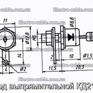 Диод выпрямительной КД210В - фотография № 1.