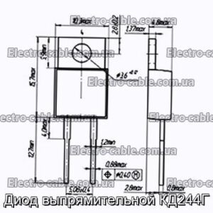 Диод выпрямительной КД244Г - фотография № 1.