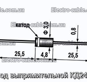 Диод выпрямительной КД247В - фотография № 1.