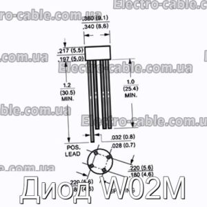 Диод W02M - фотография № 1.