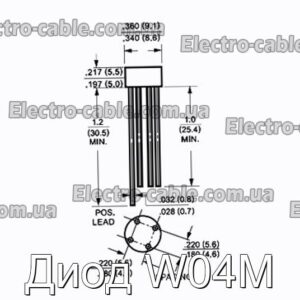 Диод W04M - фотография № 1.