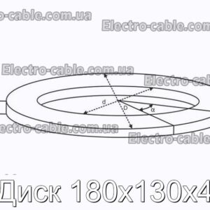 Диск 180x130x4 - фотография № 1.