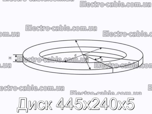 Диск 445x240x5 - фотография № 2.