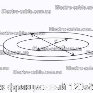 Диск фрикційний 120х84х4 - фотографія №2.