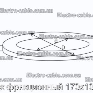 Диск фрикционный 170х100х5 - фотография № 2.