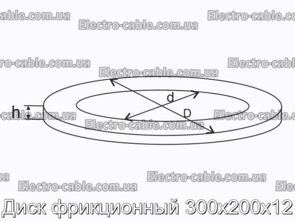 Диск фрикционный 300х200х12 - фотография № 1.