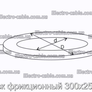 Диск фрикционный 300х250х7 - фотография № 1.