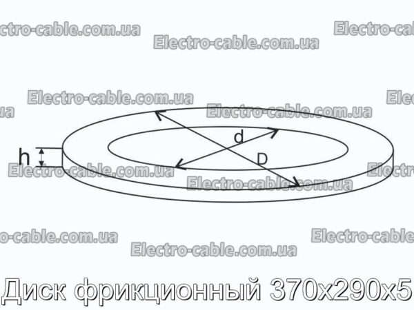 Диск фрикційний 370х290х5 - фотографія №2.