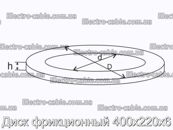 Диск фрикционный 400х220х6 - фотография № 2.