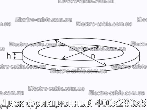 Диск фрикционный 400х280х5 - фотография № 2.