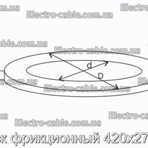 Диск фрикционный 420х275х6 - фотография № 2.