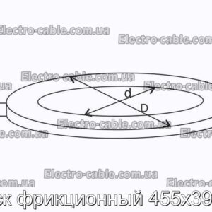 Диск фрикционный 455х390х4 - фотография № 1.