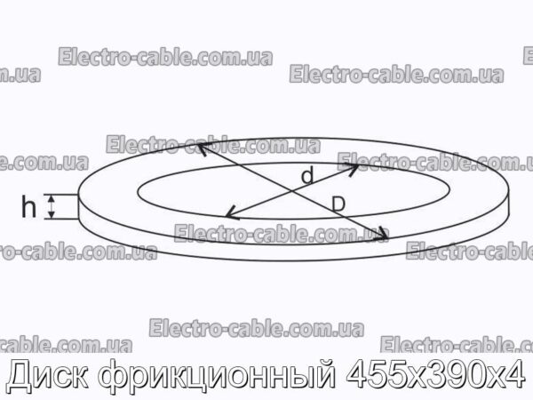 Диск фрикционный 455х390х4 - фотография № 1.