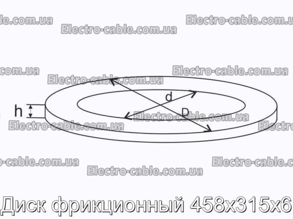 Диск фрикционный 458х315х6 - фотография № 2.