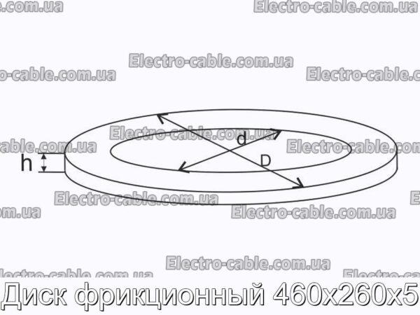 Диск фрикционный 460х260х5 - фотография № 1.