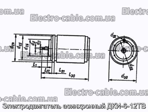 Электродвигатель асинхронный ДКИ-6-12ТВ - фотография № 1.