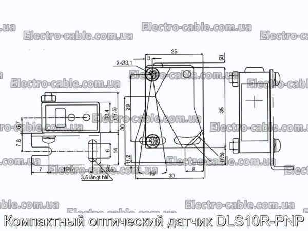 Компактный оптический датчик DLS10R-PNP - фотография № 2.