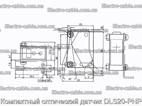 Компактний оптичний датчик DLS20 -PNP - Фото № 2.