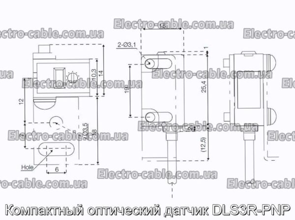 Компактный оптический датчик DLS3R-PNP - фотография № 2.