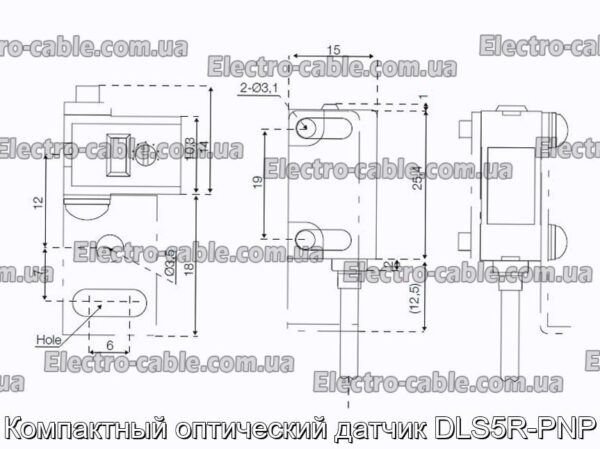 Компактный оптический датчик DLS5R-PNP - фотография № 2.