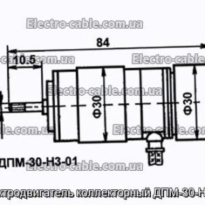 Електродвигун колекторний ДПМ-30-Н3-01 - фотографія №1.