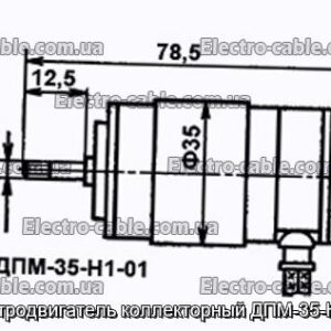 Електродвигун колекторний ДПМ-35-Н1-01 - фотографія №1.