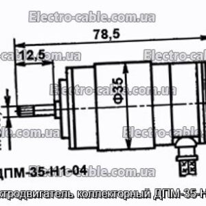 Електродвигун колекторний ДПМ-35-Н1-04 - фотографія №1.