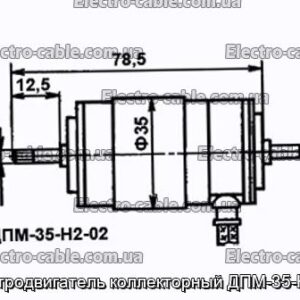 Електродвигун колекторний ДПМ-35-Н2-02 - фотографія №1.