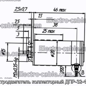 Електродвигун колекторний ДПР-32-Ф1-13 - фотографія №1.