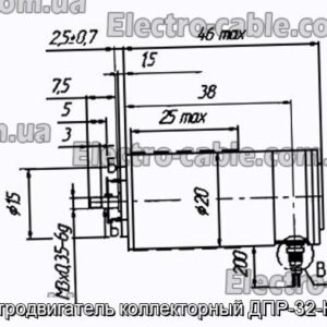 Електродвигун колекторний ДПР-32-Н1-07 - фотографія №1.