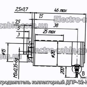 Електродвигун колекторний ДПР-32-Н1-08 - фотографія №1.