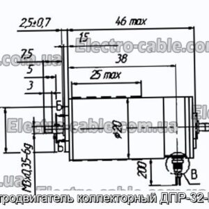 Електродвигун колекторний ДПР-32-Н2-07 - фотографія №1.