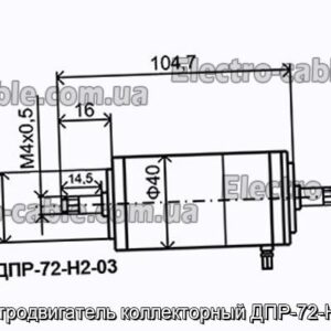 Електродвигун колекторний ДПР-72-Н2-03 - фотографія №1.