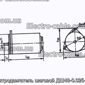 Електродвигун кроковий ДШ48-0.025-22.5 - фотографія №1.