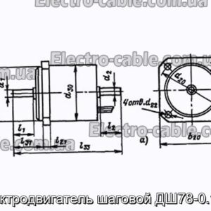 Електродвигун кроковий ДШ78-0.16-1 - фотографія №1.