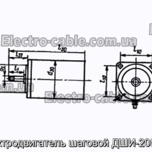 Електродвигун кроковий ДШІ-200-1-1 - фотографія №1.