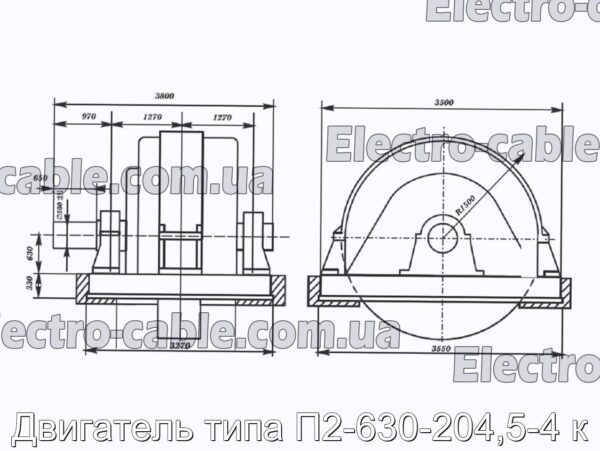 Двигатель типа П2-630-204,5-4 к - фотография № 1.