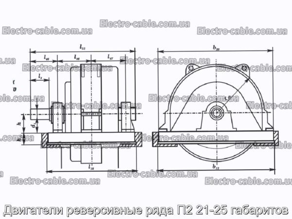 Двигатели реверсивные ряда П2 21-25 габаритов - фотография № 1.