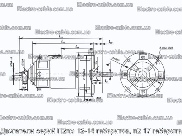 Двигуни серій П2пм 12-14 габаритів, п2 17 габарити - фотографія №4.