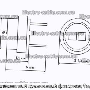 Двухэлементный кремниевый фотодиод Фд-310м - фотография № 1.