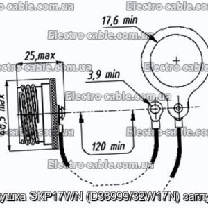 Заглушка ЭКР17WN (D38999/32W17N) заглушка - фотография № 1.